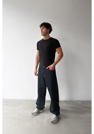 Flaw Atelıer Basic Slim Fit Siyah Tişört-29507