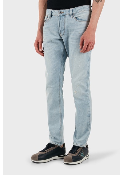 Emporio Armani Erkek Kot Pantolon Em000121 Af13281 Mb003 Açık Mavi Açık Mavi
