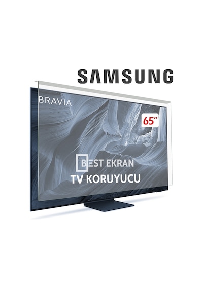 Samsung Uyumlu 65s90f Tv Ekran Koruyucu 65" İnç 163cm 164 Kırılmaz Oled Qe65s90fatxtk
