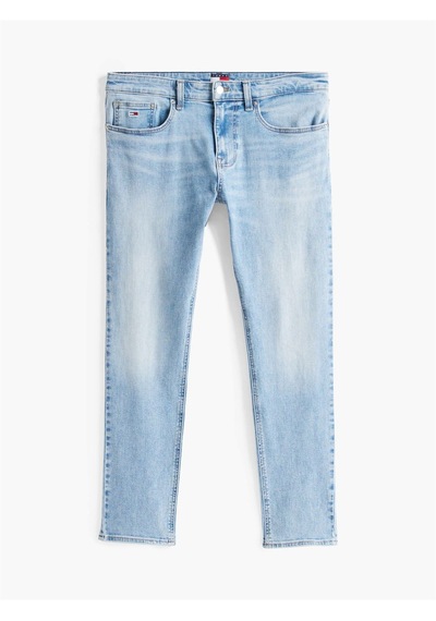Tommy Hilfiger Austın Slım Tprd Bı0216 Co Erkek Mavi Denim Pantolon - Dm0dm21033