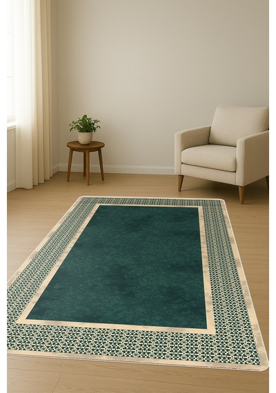 Modern Desenli Dijital Baskı Kaymaz Taban Halı H0200 Renkli