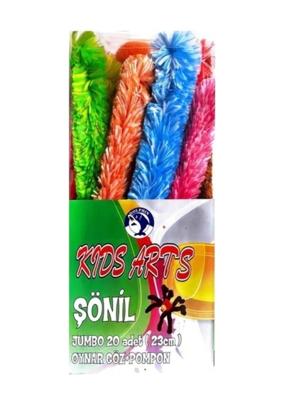 Jumbo Şönil Oynar Göz Pompon