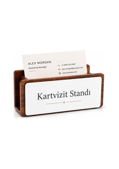 Süblimasyon Ahşap Masaüstü Stand - 2'li Paket