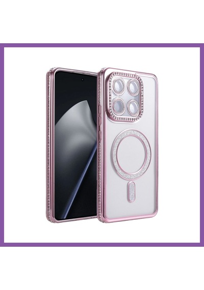 Bezos Mi 17t Joke Simli Magneticsafe Kılıf - Pembe Bzoshb
