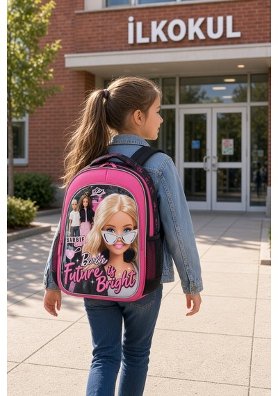 Barbie İlkokul Sırt Çantası 40x27x15 Cm Çok Renkli