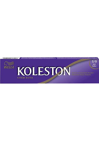 Koleston Tüp Boya 50 Ml - 5.0 Açık Kahve + 20 Vol Oksidan Peroksit