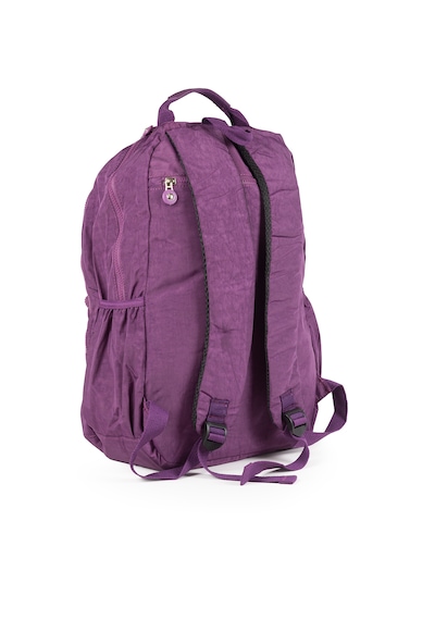 İmaks Büyük Boy 47 Cm Krinkıl Su Geçirmez Hafif Çok Gözlü Spor, Seyahat, Okul, Laptop Sırt Çantası 9-1b Mor