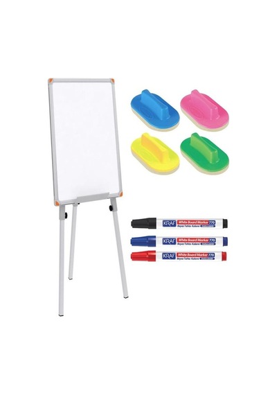 Panda Yazı Tahtası 50x70 Pan092 Silgi Ve Kraf Beyaz Tahta Kalemi Set
