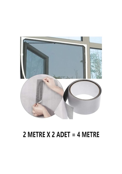 Sineklik Yaması 50mmx2mt 2 Adet Tamir Kiti Bantı , Sineklik Yama