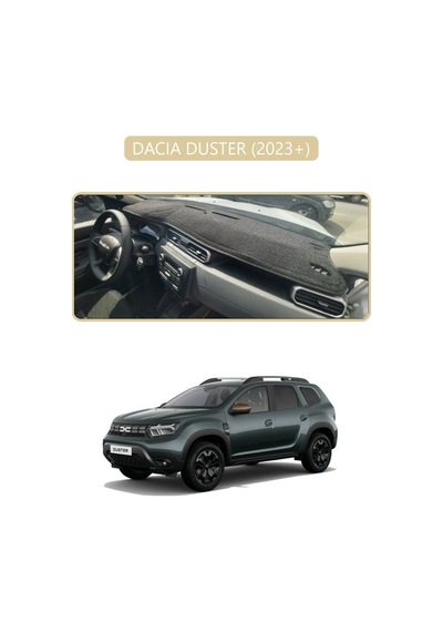 Dacıa Duster 2023+torpido Koruma Halısı Bej Kenar