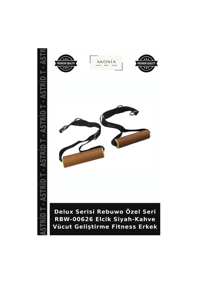 Delux Serisi Rebuwo Özel Seri Rbw-00626 Elcik Siyah-kahve Vücut Geliştirme Fitness Erkek
