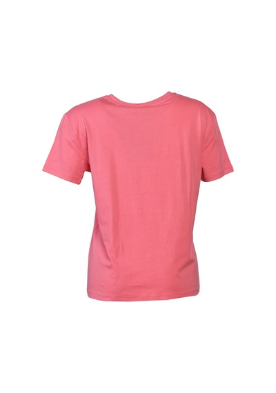 Hummel Mestan Kadın Pembe Bisiklet Yaka Tişört 911330-4318 Pembe