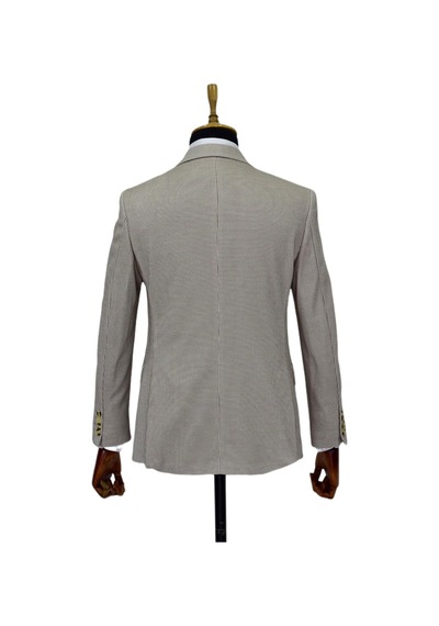 Erkek Tek Spor Ceket Çift Yırtmaçlı Bgl-st03982 Bej