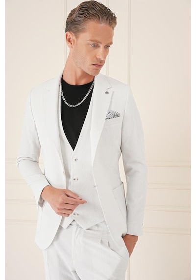 Efor Comfort Fit Gofre Kumaş Pamuk Yelekli Casual Taş Ceket C 678 Taş
