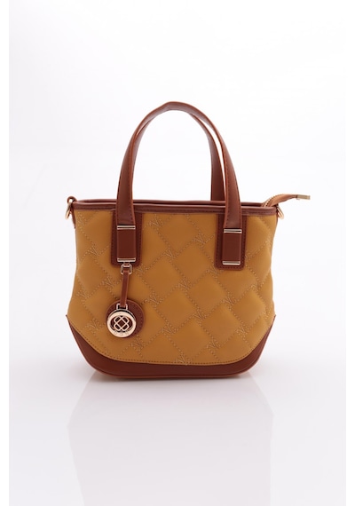Dgn 603 Kadin İçten Fermuarli Çanta 603-2444-R0633 Hardal