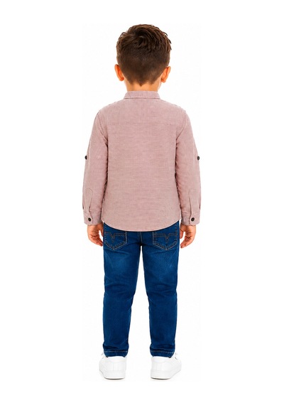 Gülerçocuk Erkek Çocuk Hakim Yaka Çizgili Gömlek Jeanpantolon Çantalı Takım Şık Kombin Günlük Özel Gün Bordo Gülerçocuk Erkek Çocuk Hakim Yaka Çizgili Gömlek Jeanpantolon Çantalı Takım Şık Kombin Günlük Özel Gün Bordo
