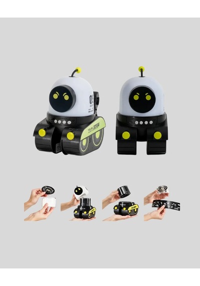 Bluetooth Hoparlörlü Robot Tasarımlı Yıldızlı Gökyüzü Projektör