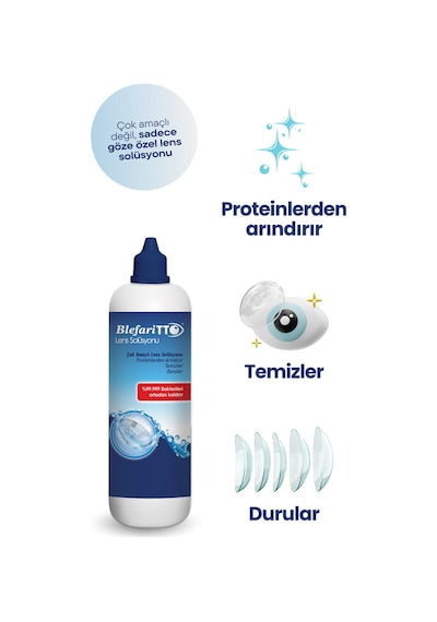 Tto Blefaritto 360 Ml 2 Adet Lens Solüsyonu + Çanta Boy 60 Ml Çanta Boy