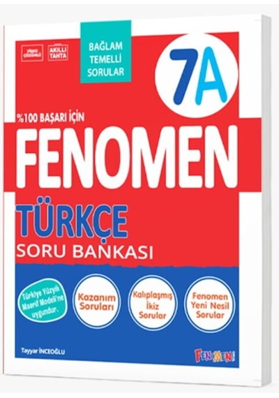 Fenomen Okul Yayınları 7. Sınıf Türkçe A Fenomen Soru Bankası