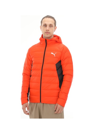 849355-88 Puma Packlıte Hooded Down Jacket Erkek Mont Turuncu 849355-88 Turuncu
