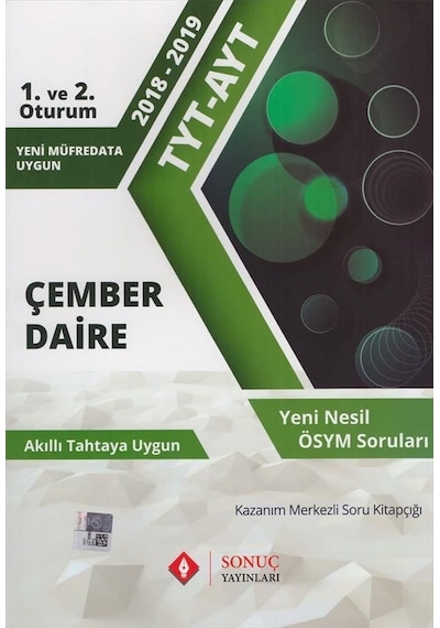 Tyt Ayt Çember Daire Sonuç Yayınları N11.6872