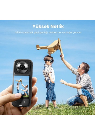 Puluz Insta360 X3 Lens Koruyucu Optik Cam