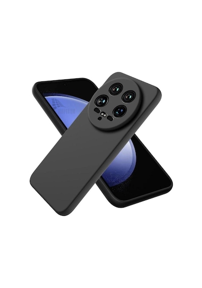 Xiaomi 15 Ultra Uyumlu Silikon Kılıf - Kamera Korumalı Esnek Pastel Renk Kapak - Siyah