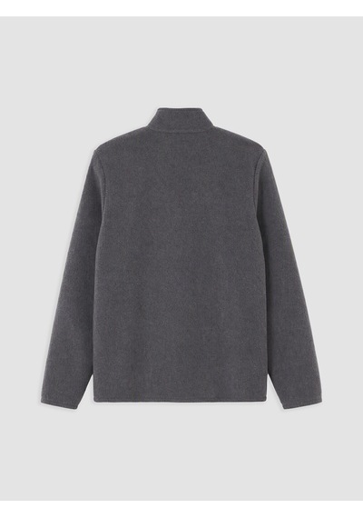 Lcwaıkıkı Classic Gri Dik Yaka Erkek Polar Fermuarlı Sweatshirt