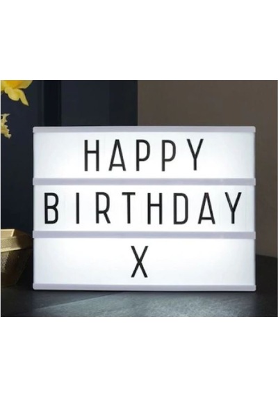 Lightbox A4 Led Işık Işıklı Mesaj Panosu 96 Harf Light Box Pano (440637682)