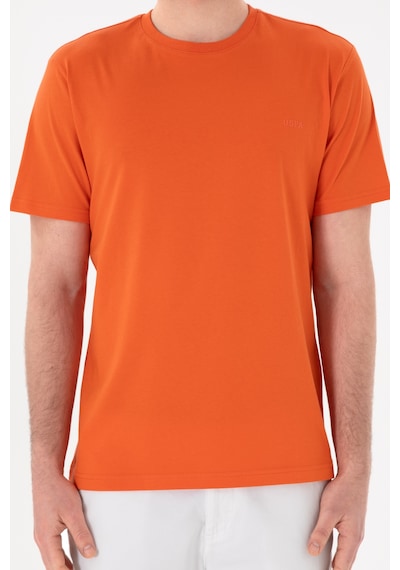 U.S. Polo Assn. Erkek Regular Fit Bisiklet Yaka Nar Çiçeği Basic Tişört 50305928-VR039