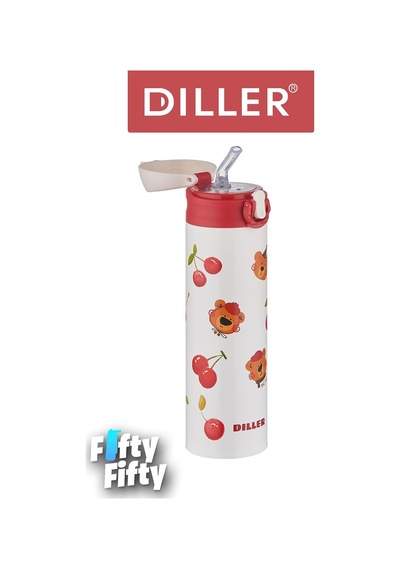Dıller 480 Ml Pipetli Paslanmaz Çelik Termos Vacum Cup Kilitli Kapak -ffdıllerd9228