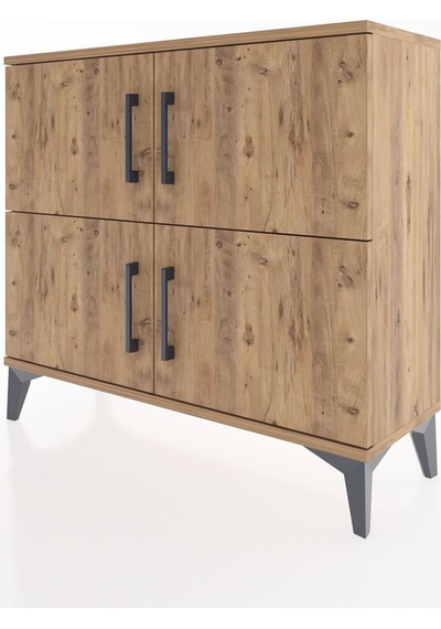 Arges Şifonyer 3 Raflı 4 Kapaklı 88x30x80 Çam-çam Çam