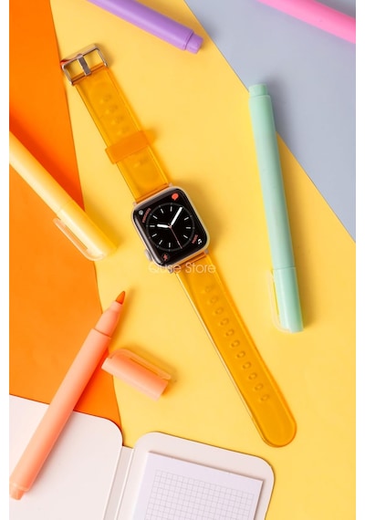 Apple Watch İle Uyumlu Transparan Silikon Kordon, Series 10/11/se/se2/se3/9/8/7/6/5, 42mm/41mm/40mm & 46mm/45mm/44mm Çok Renkli Apple Watch İle Uyumlu Transparan Silikon Kordon, Series 10/11/se/se2/se3/9/8/7/6/5, 42mm/41mm/40mm & 46mm/45mm/44mm Çok Renkli