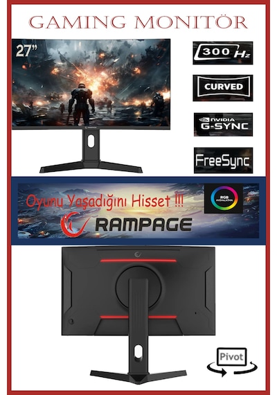 Apphirex TCW99 R7-5700X 32 GB 1 TB SSD 16 GB RX9060XT 27'' Masaüstü Oyuncu Bilgisayarı