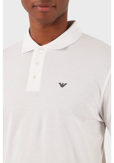 Emporio Armani Erkek Polo Yaka T Shirt 8n1fq2 1jtkz 0100 Beyaz