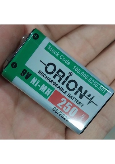 Orion 9v 250mah Ni-mh Şarj Edilebilir Pil