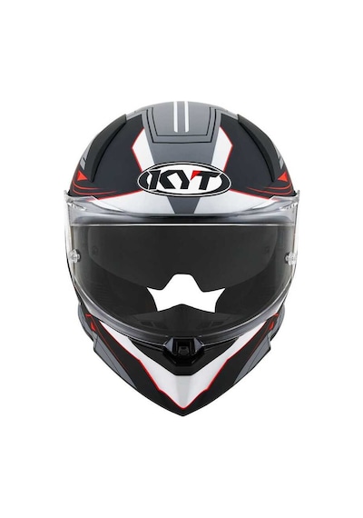 Kyt R2r Kapalı Kask Mat Beyaz - Gri - Siyah