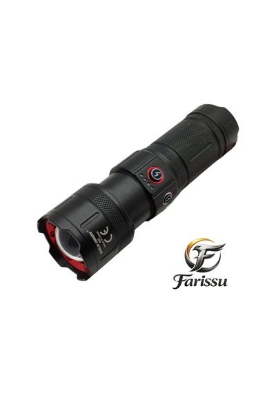 Gold Orion R53 Profesyonel 100w 3000 Lümen Zoomlu Şarjlı El Feneri Siyah