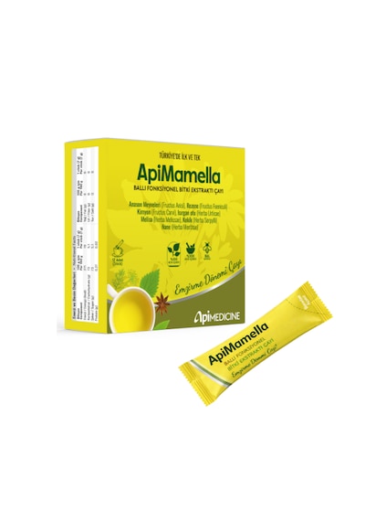 Apimedicine Apimamalla Fonksiyonel Ballı Bitkisel Ekstrakt 12 Stick 84 G