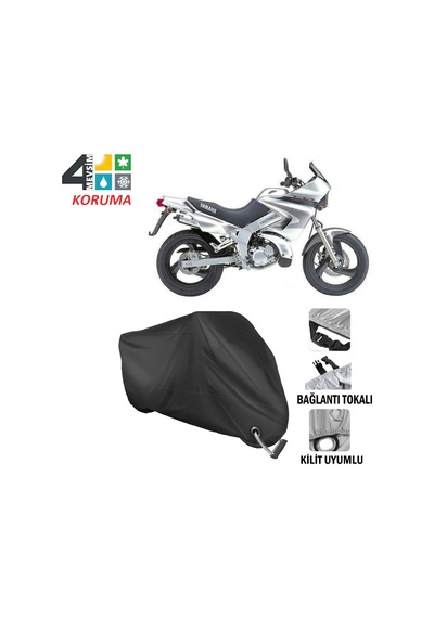 Yamaha Tdr 125R Motosiklet Brandası ( Kilit Uyumlu - Siyah