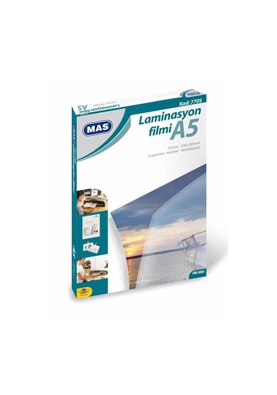 Mas Laminasyon Filmi 125 Mic A5 100 Lü