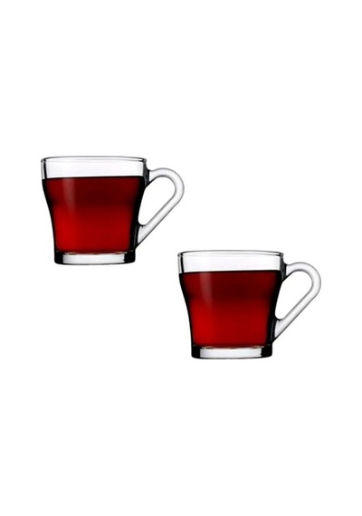 2'li Kulplu Çay Fincanı 55233 Şeffaf