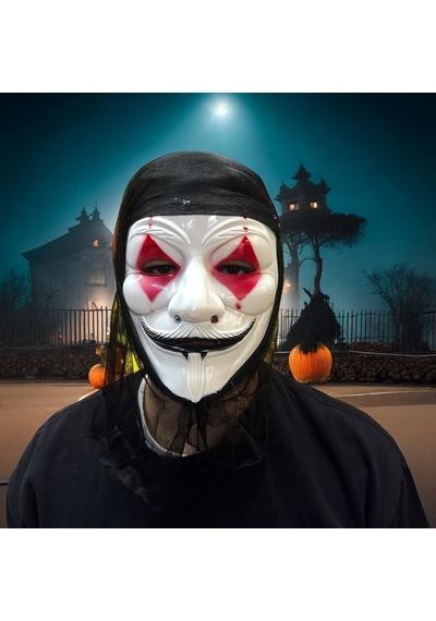 Vıp Halloween Mask Vıp Cadılar Bayramı Kral Şeytan Korku Maskesi Parti Maskesi The Mask