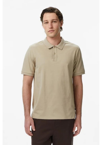 Nautica Erkek Bej Regular Fit Polo Yaka T-shirt-14603
