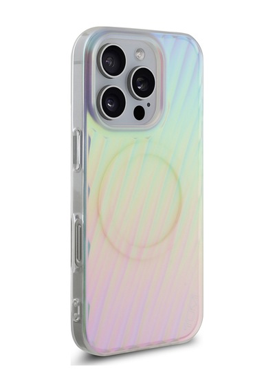 Apple Uyumlu iPhone 16 Pro Kılıf Tumı Lisanslı Magsafe Şarj Özellikli Transparan Kapak Colorful