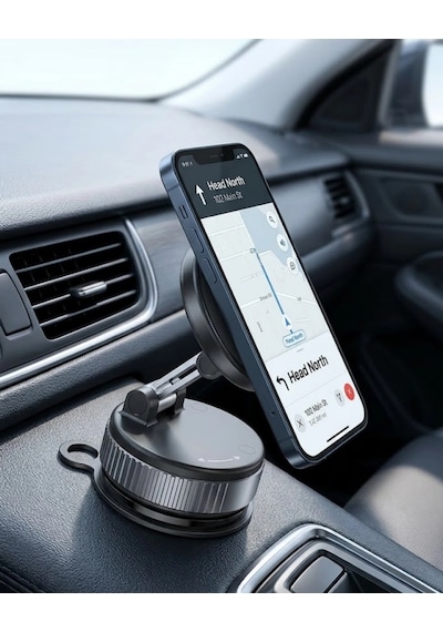 Mey İthalat Araç İçi Manyetik Navigasyon Telefon Tutucu Güçlü Mıknatıslı Stand