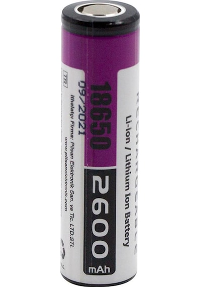 Orion 2600 mAh 3.7 V 18650 Li-Ion Şarj Edilebilir Pil