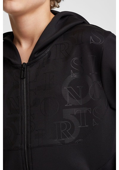 Lescon Çocuk Fermuarlı Kapüşonlu Sweatshirt 25n-3135 Siyah