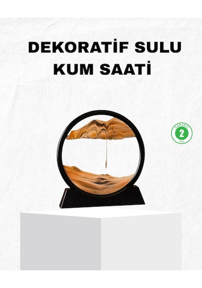 Dekoratif Kum Saati Şık Masa Üstü Aksesuar, Dayanıklı Malzeme, Modern Ve Klasik Tasarım Mavi
