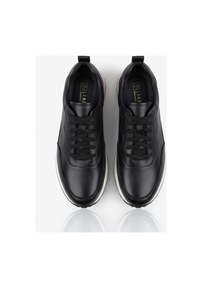 Crc Ayakkabı Premium %100 Hakiki Deri Hakiki Erkek Sneaker / Şık Ve Rahat Spor Ayakkabı Siyah1